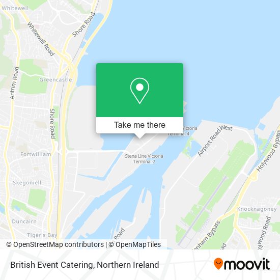 British Event Catering map