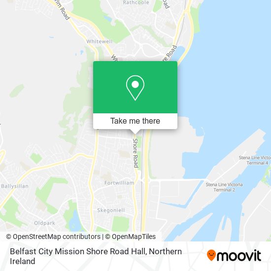 Belfast City Mission Shore Road Hall map