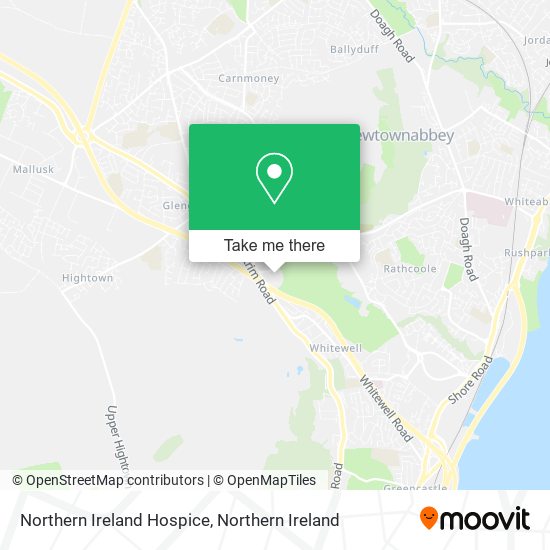 Northern Ireland Hospice map