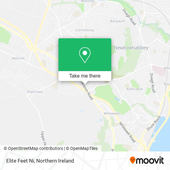 Elite Feet Ni map