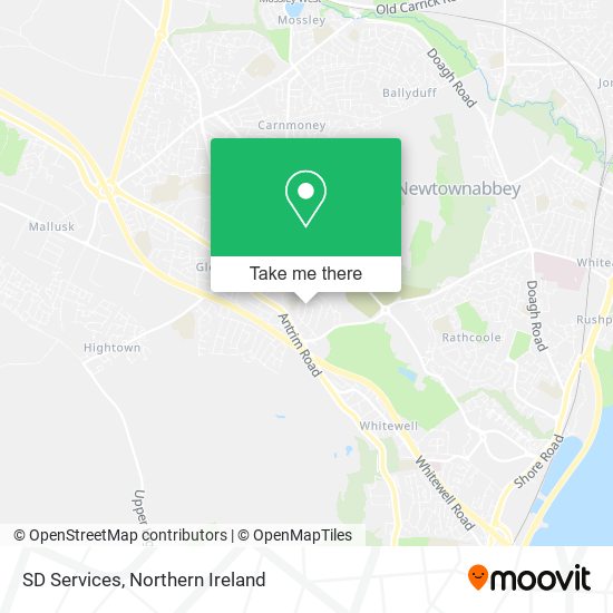 SD Services map
