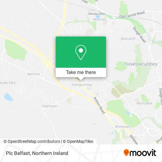 Plc Belfast map