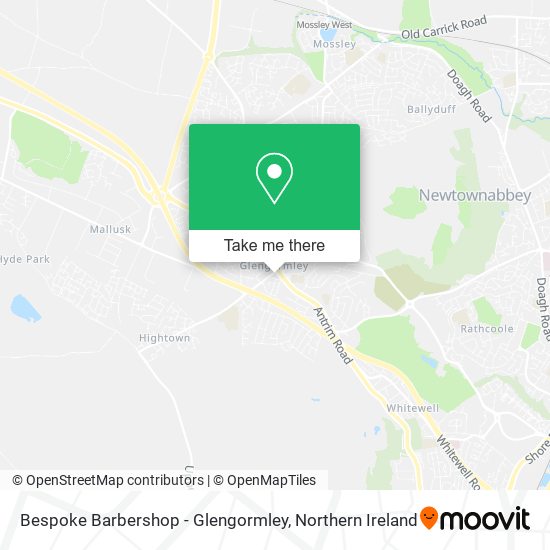 Bespoke Barbershop - Glengormley map