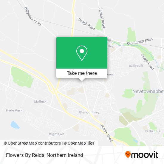 Flowers By Reids map