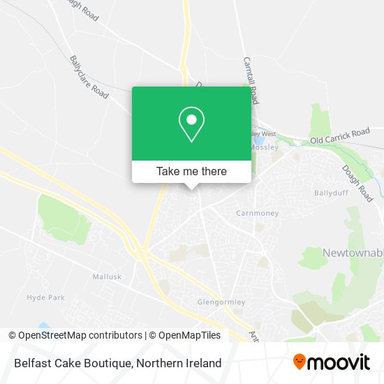 Belfast Cake Boutique map