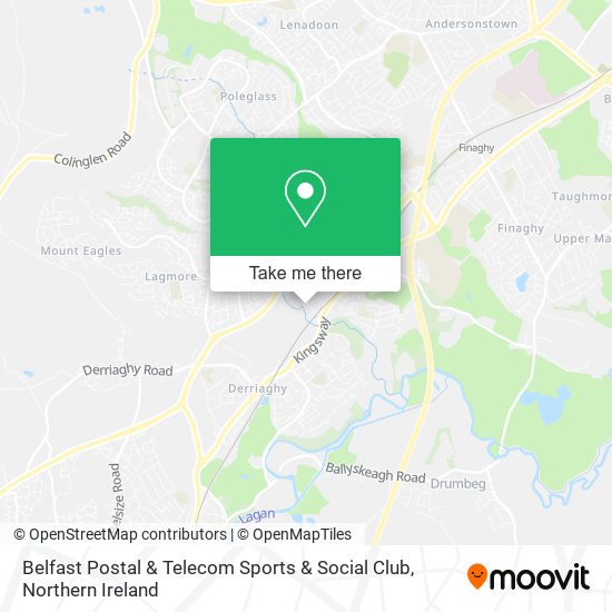 Belfast Postal & Telecom Sports & Social Club map