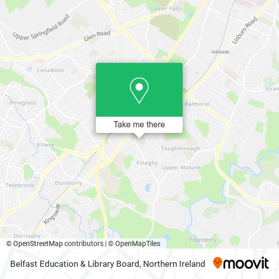 Belfast Education & Library Board map