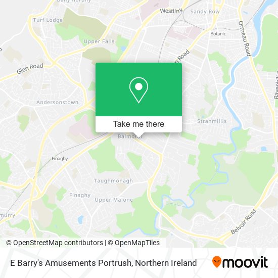 E Barry's Amusements Portrush map