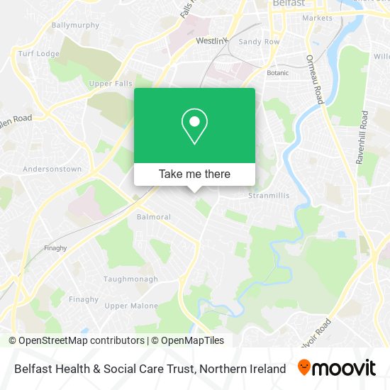 Belfast Health & Social Care Trust map