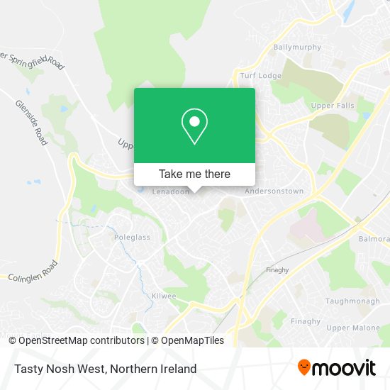 Tasty Nosh West map