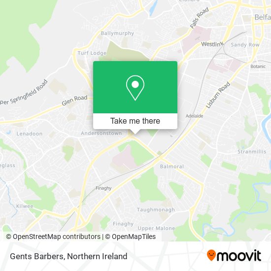 Gents Barbers map