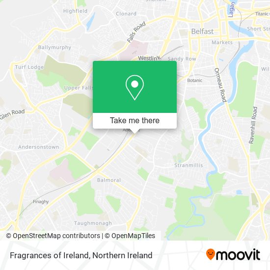 Fragrances of Ireland map