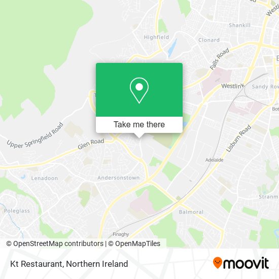 Kt Restaurant map