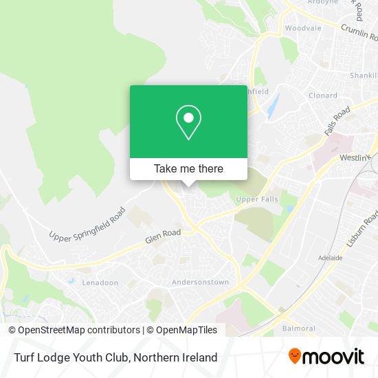 Turf Lodge Youth Club map