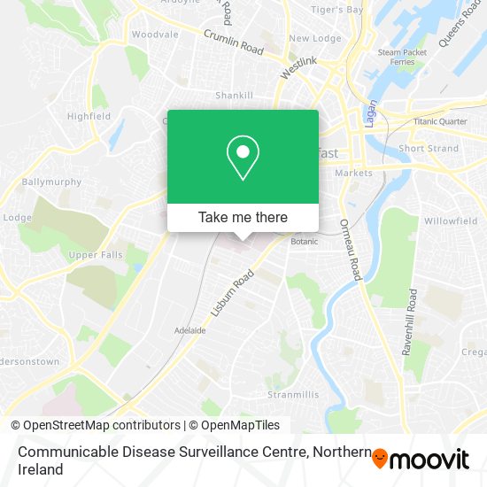 Communicable Disease Surveillance Centre map