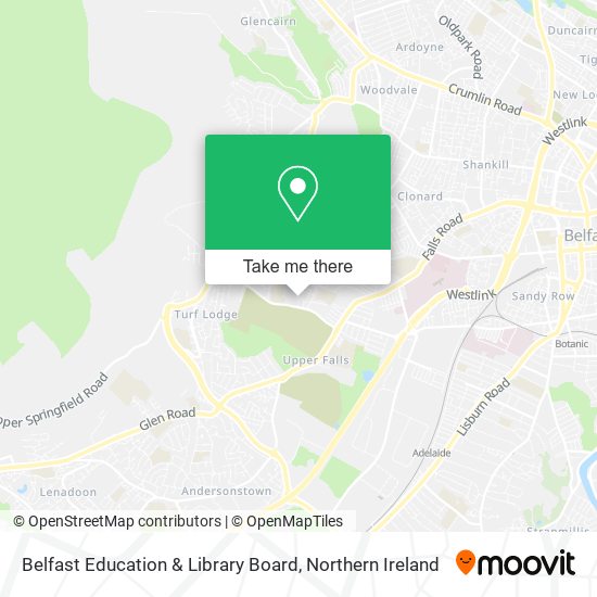 Belfast Education & Library Board map