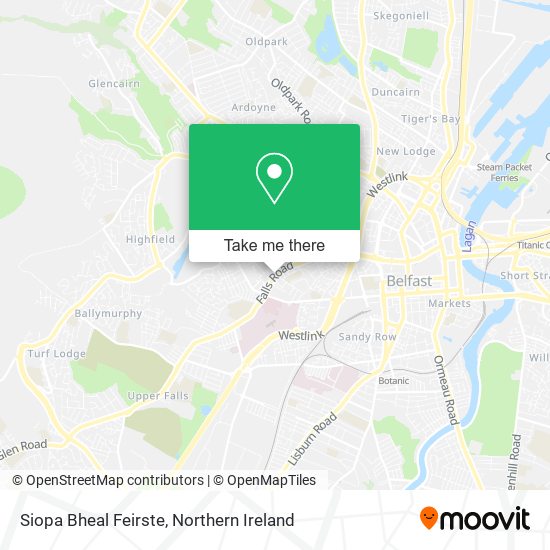 Siopa Bheal Feirste map