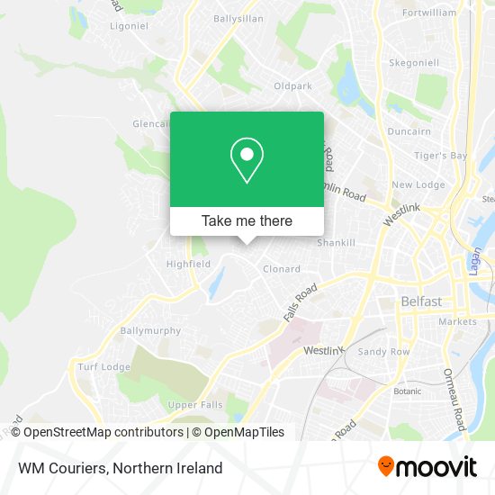 WM Couriers map