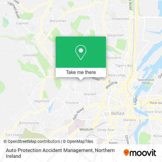 Auto Protection Accident Management map