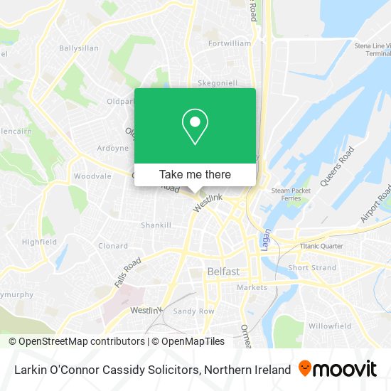 Larkin O'Connor Cassidy Solicitors map