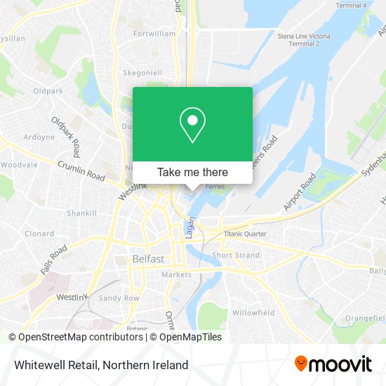 Whitewell Retail map