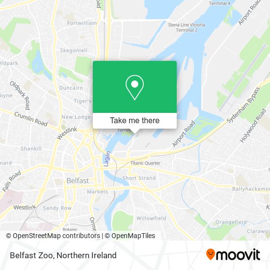 Belfast Zoo map