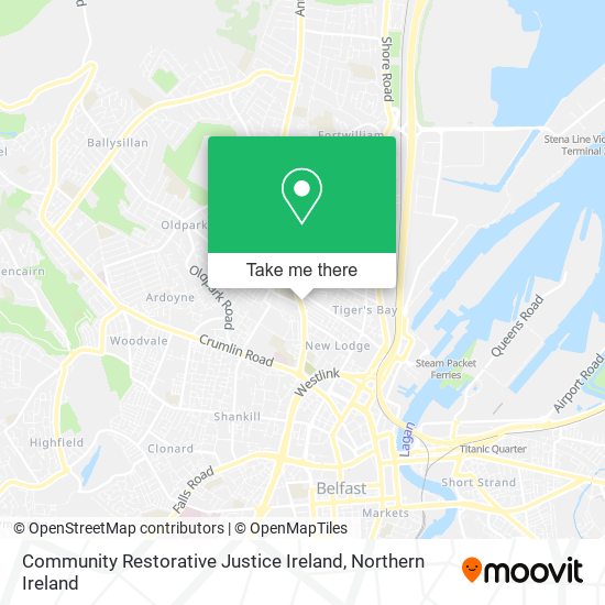 Community Restorative Justice Ireland map