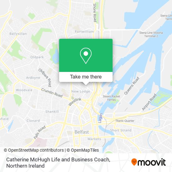 Catherine McHugh Life and Business Coach map