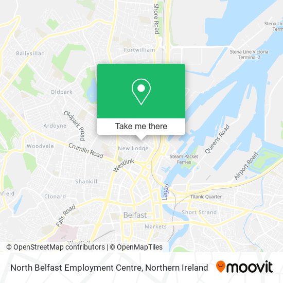 North Belfast Employment Centre map