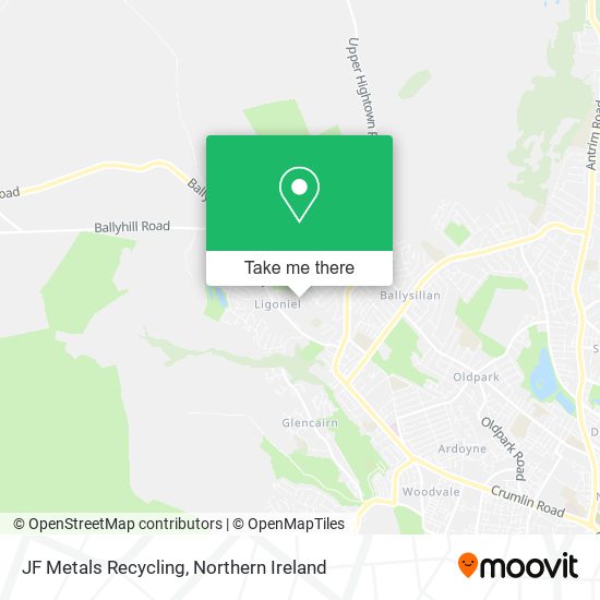 JF Metals Recycling map