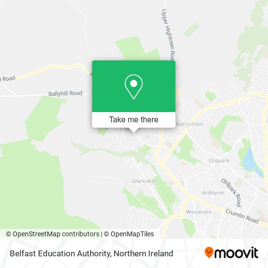 Belfast Education Authority map