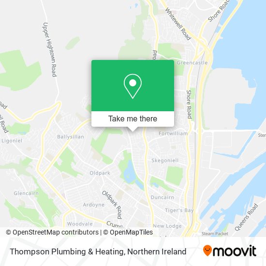 Thompson Plumbing & Heating map