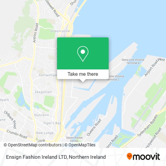 Ensign Fashion Ireland LTD map