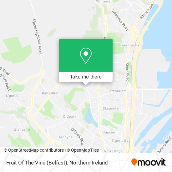Fruit Of The Vine (Belfast) map