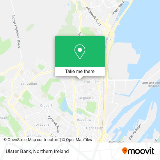 Ulster Bank map