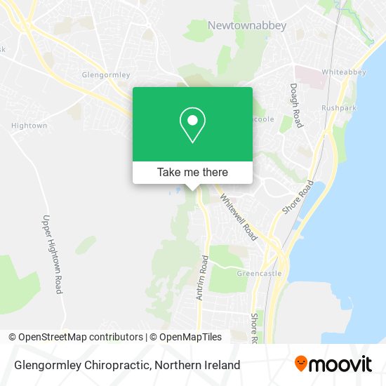 Glengormley Chiropractic map