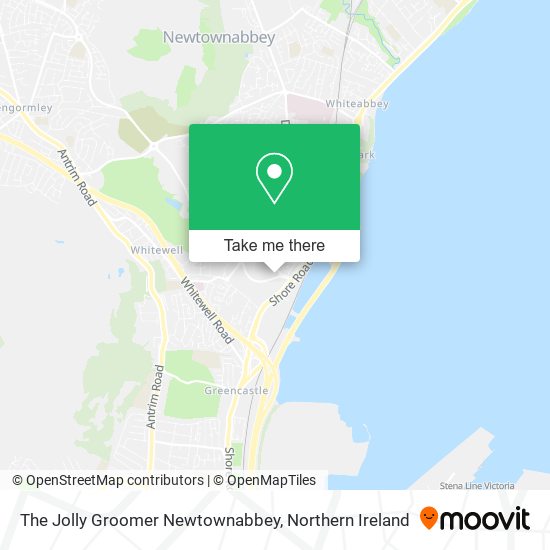 The Jolly Groomer Newtownabbey map