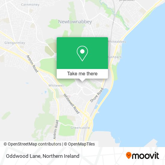 Oddwood Lane map