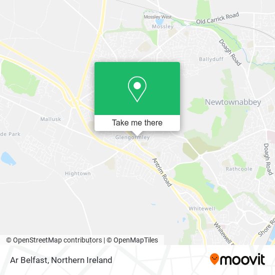 Ar Belfast map