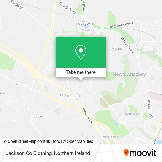Jackson Co Clothing map