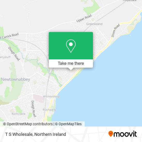 T S Wholesale map