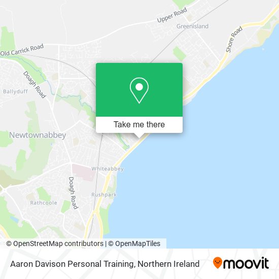 Aaron Davison Personal Training map