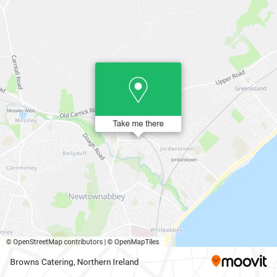 Browns Catering map