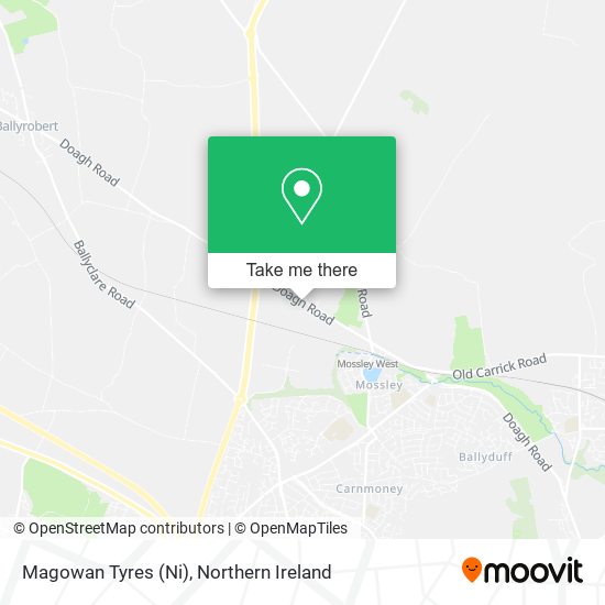 Magowan Tyres (Ni) map