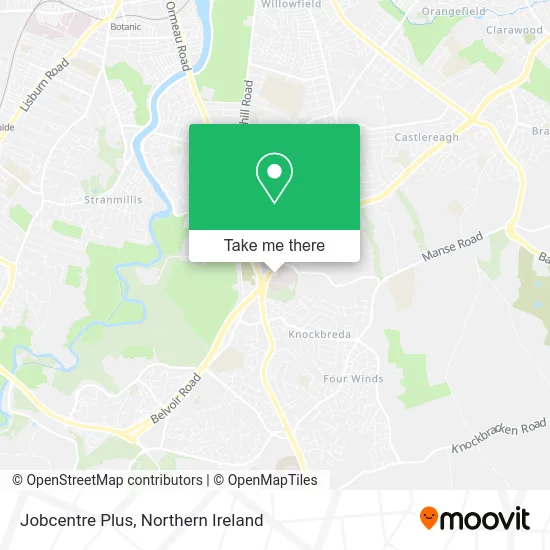 Jobcentre Plus map