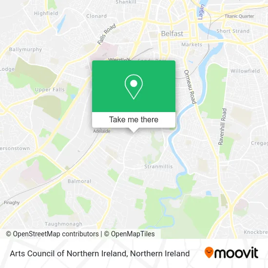 Arts Council of Northern Ireland map