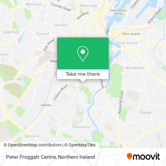 Peter Froggatt Centre map
