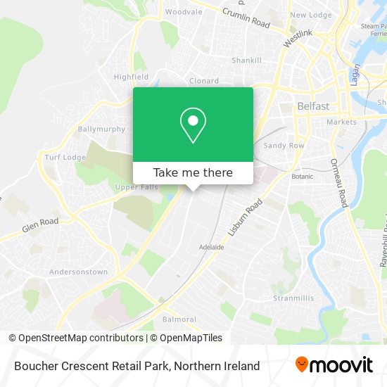 Boucher Crescent Retail Park map