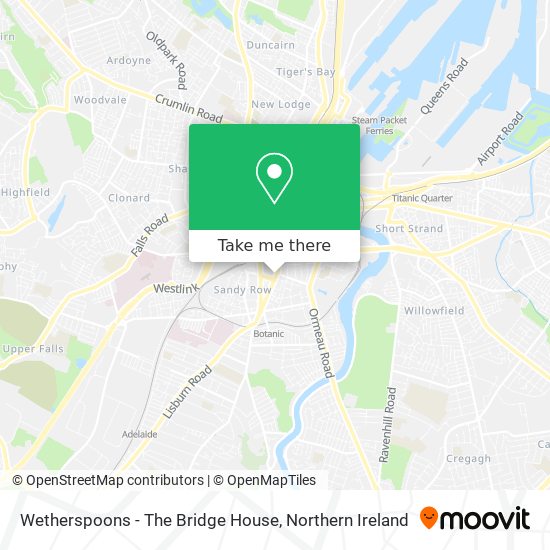 Wetherspoons - The Bridge House map