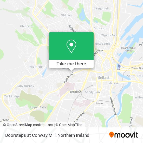Doorsteps at Conway Mill map